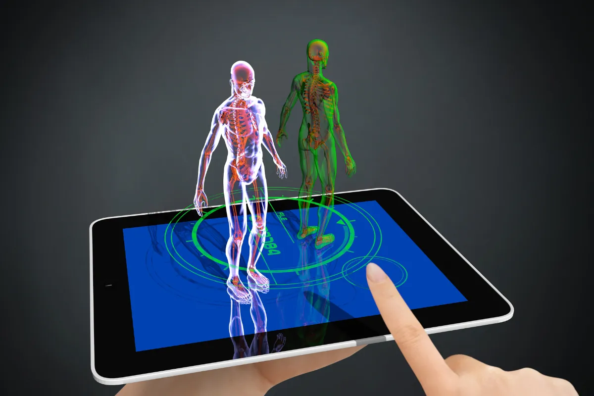 Health technology visualisation with digital anatomy models